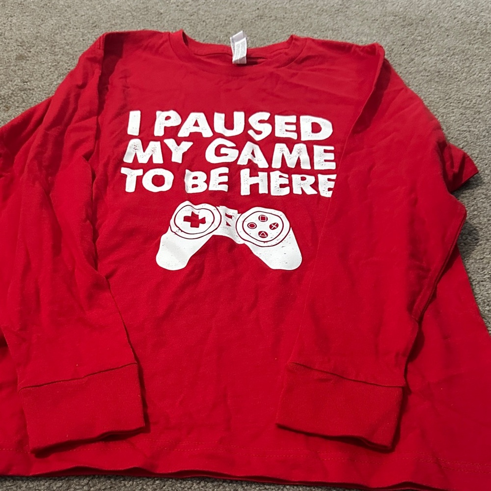 Red Gaming Long Sleeve Shirt
